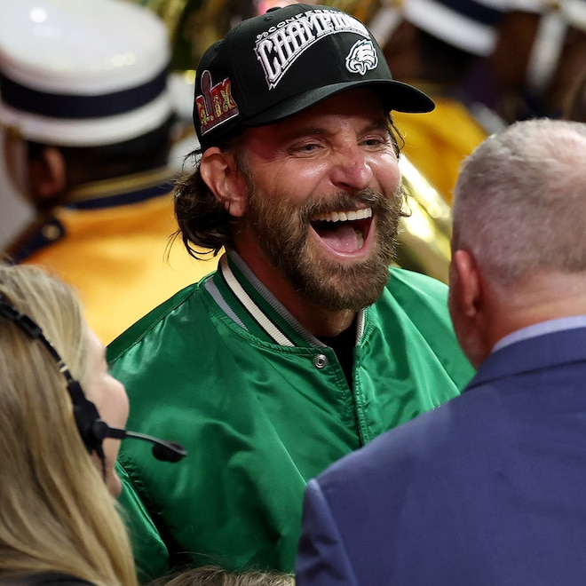 Bradley Cooper attends super bowl 2025